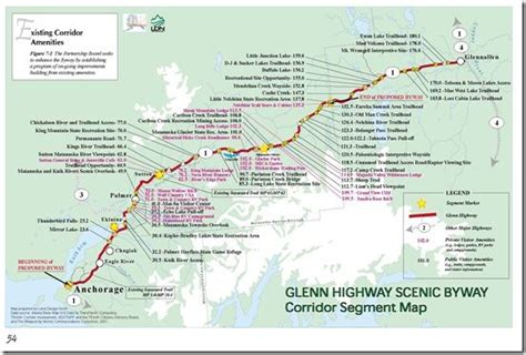 Glenn Highway Scenic Byway Map Scenic Byway Byways Alaska Travel