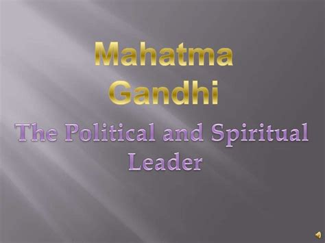 Mahatma Gandhi Leadership