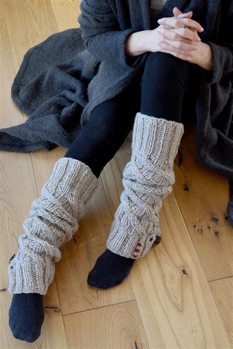 Pure Lambswool Hand Knitted Fair Trade Chunky Leg Warmers Etsy Wool