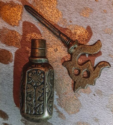 Traditional Kohlkajal Eyeliner In Vintage Brass Bottle Etsy