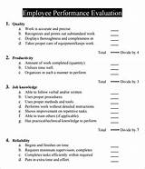 Employee Review Rubric Pictures