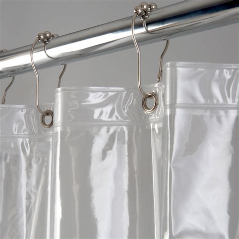 Bath Bliss 72 In W X 70 In L Clear Solid Evapeva Shower Curtain In The Shower Curtains And Liners