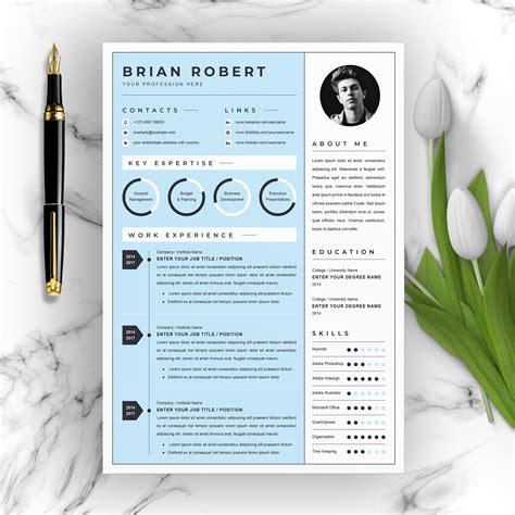 Creative Resumecv Template Pages Illustrator Templates Creative