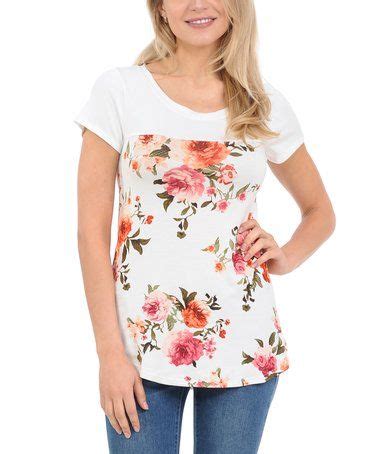 This White Pink Floral Scoop Neck Top Is Perfect Zulilyfinds
