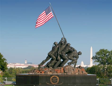 Us Marine Corps War Memorial Iwo Jima In Arlington Va Washington