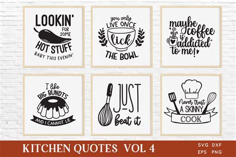 Funny Kitchen Quotes Svg Bundle Vol 4 Graphic By Peachycottoncandy