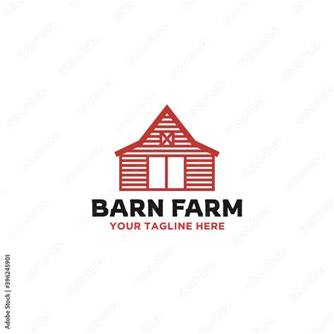 Simple Minimalist Barn Farm Logo Design Farmhouse Logo Agriculture