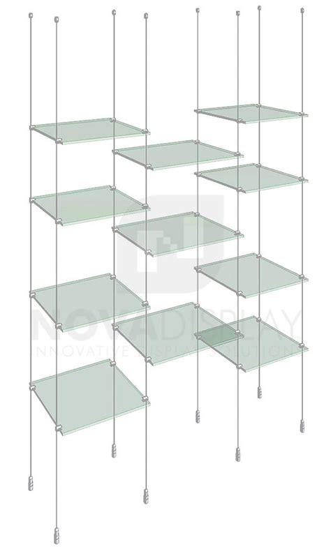 Suspended Glass Shelving Systems Glass Designs