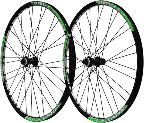 Amazon Com Mountain Bike Wheelset MTB Bicycle Double Wall Alloy Rim Tires Disc