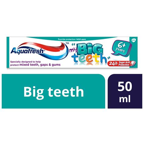 Aquafresh Big Teeth Toothpaste 50ml Tooth Paste Lulu Uae