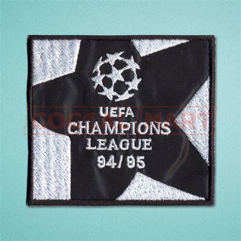 Uefa Champions League 1994 1995 Black Sleeve Soccer Patch Badge