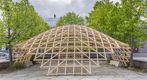 Photo Of The Gridshell Pavilion Built In Trondheim Download