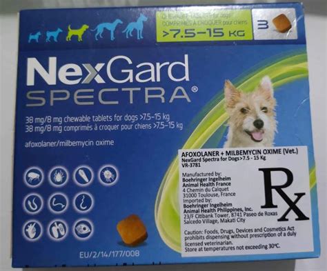 Nexgard Spectra 75kg 15kg Sold Per Tablet Lazada Ph