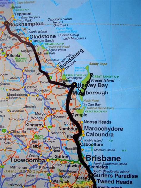 Map of rockhampton area hotels: Australien-Reisebericht: "Von Brisbane nach Rockhampton"