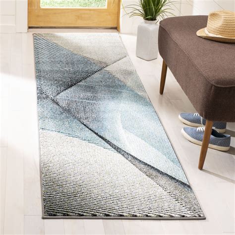 Safavieh Hollywood Collection Hlw715d Grey Teal Rug