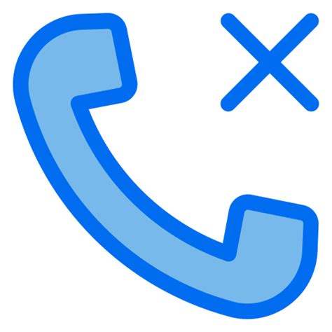 Missed Call Generic Blue Icon