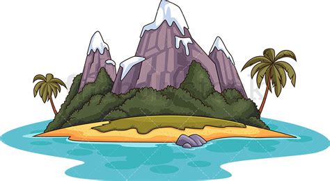 You can use these island clip arts for your website, blog, or share them on social networks. Mountainous Tropical Island Cartoon Clipart Vector ...