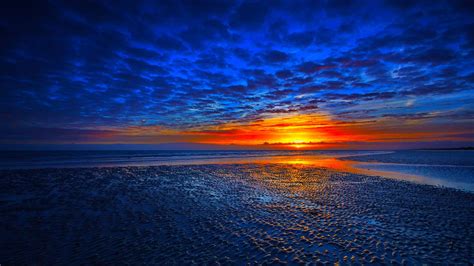 1080p Blue Sunset Background Wallpaper Hd 1920x1080 1080p