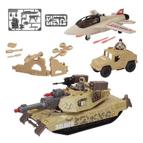 Soldier Force Motorized Tank Playset Includes 32 Pieces With Working
