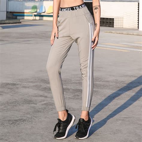 high waist black pink gray sport trousers yoga pants women sports wear for women gym pants women