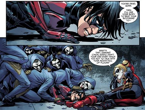 Harley Quinn Taunts Nightwing (Damian Wayne) 2 | Harley Quinn | Pinterest | Damian wayne, Harley 