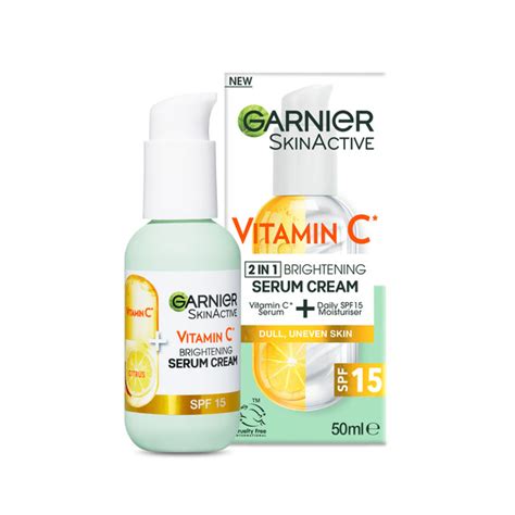 Buy Garnier Vitamin C Brightening Serum Cream Spf15 50ml Coles
