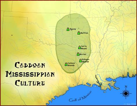 Caddoan Mississippian Culture Map Hroe 2010 Caddoan Mississippian