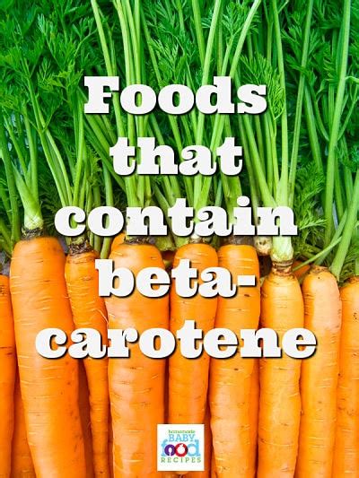 Foods That Contain Beta Carotene And Why They Are Good For Baby