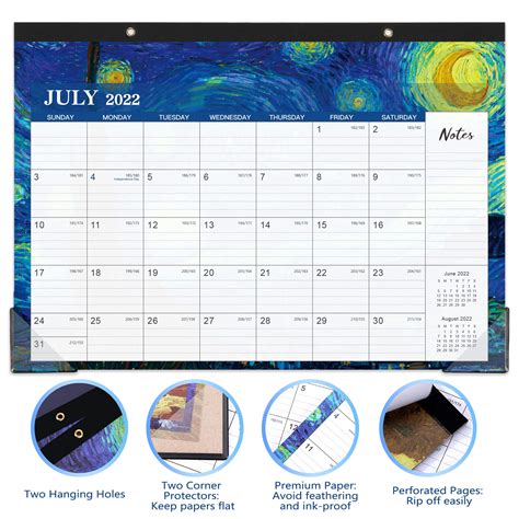 2022 2023 Desk Calendar Desk Calendar 2022 2023 Cover 18 Months Large