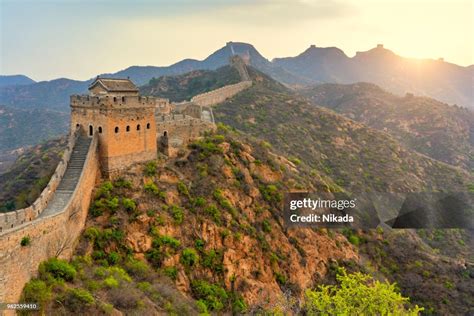 Aerial View Of The Great Wall Of China High Res Stock Photo Getty Images