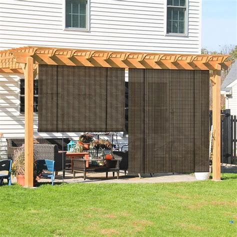 Coarbor Outdoor Roll Up Shades Blinds For Porch Pergola