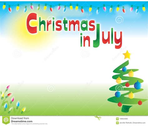 Christmas in july or christmas in summer is a second christmas celebration held around the summer season, mainly during july. Christmas In July Horizontal Postcard Flyer Background ...