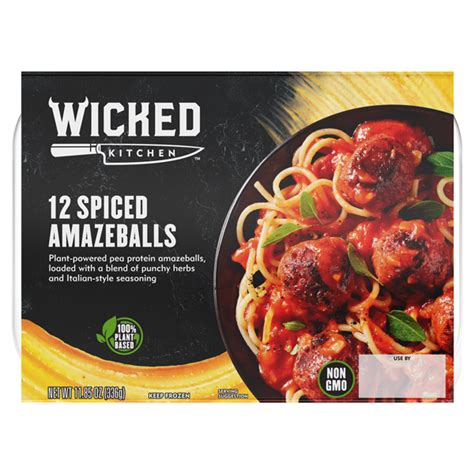 12 Spiced Amazeballs Plant Based Meatballs Wicked Kitchen