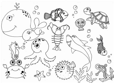 Sea Animals Coloring Pages Nature And Seasons Coloring Pages Coloring