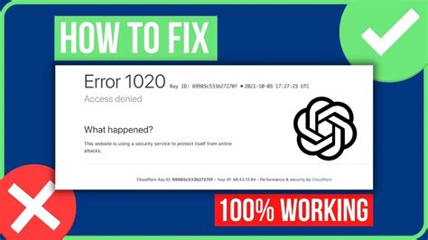 Download Chatgpt Access Denied Error Code 1020 Fix How To Fix Chatgpt