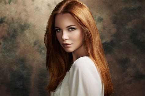 1920x1080 1920x1080 Model Redhead Long Hair Woman Mood Girl Wallpaper