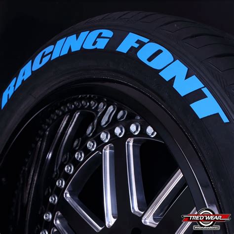 Racing Tire Stickers Letter Kit