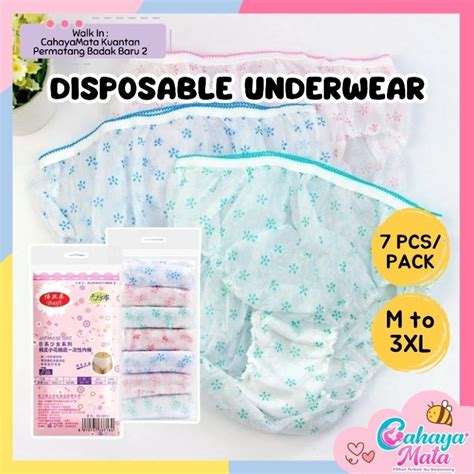 Disposable Underwear Maternity M 3xl 7pcs Spender Pakai Buang Bersalin Berpantang Shopee