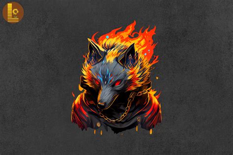 Badass Gangster Fire Fox Graphic By Lewlew · Creative Fabrica