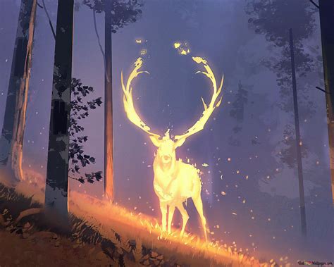 Fantasy Deer Hd Wallpaper Download