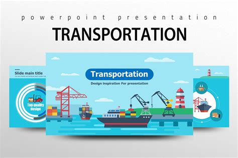 Transportation Powerpoint Template Presentation Templates Creative