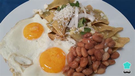 Chilaquiles Con Huevo Y Frijoles Receta Original