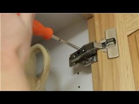 Adjust one or both hinges on each door determining the correction it needs. Cabinets Around the House : How to Fix a Crooked Kitchen ...