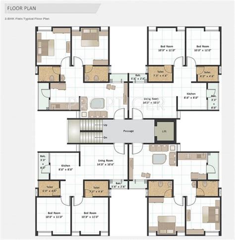 2 Bhk Flat Floor Plans House Design Ideas