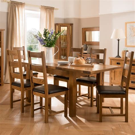 This is an advert for new stacking cross back chairs in a light oak finish. Cookes Collection Barrington Dining Table And 6 Chairs - Dining Sets - Cookes Furniture