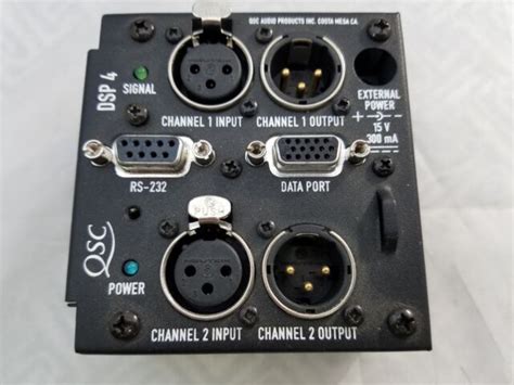 Qsc Dsp 4 Digital Signal Processing Module Ebay