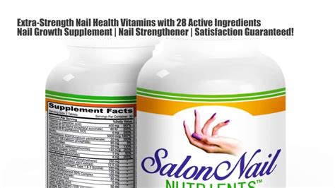 Salon Nail Nutrients Nail Growth And Strength Support Vitamins