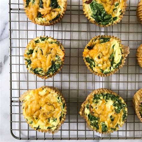 Spinach Mushroom Muffin Cup Quiches