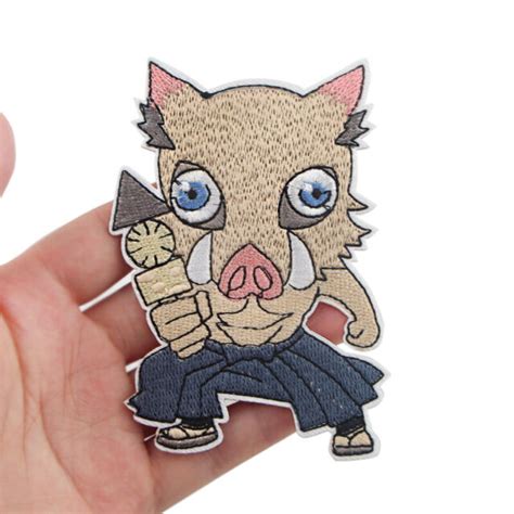 Demon Slayer Pig Embroidery Patch For Cloth Iron On Patch Diy Accessory