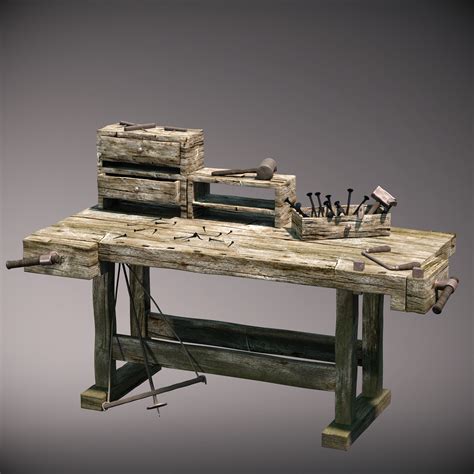 Medieval Woodworking Tools Finished Projects Blender Artists Community